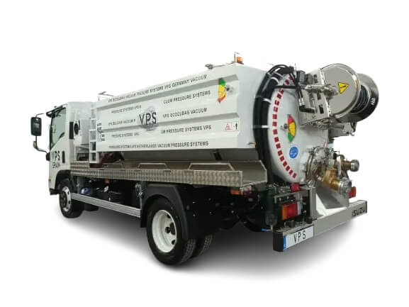Foto eines Klärgruben-Lkws von VPS Vacuum Pressure Systems