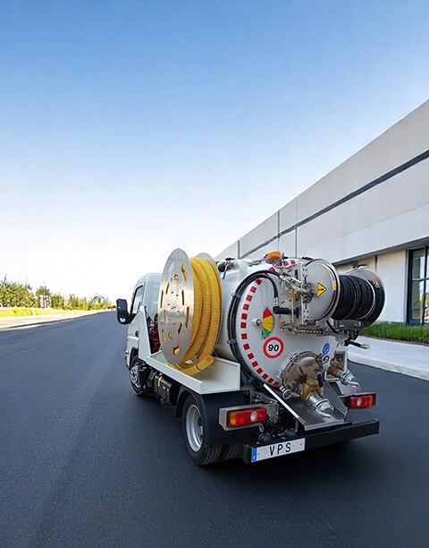 Hochdruckspülfahrzeuge und Saugfahrzeuge von 2,8 bis 6 Tonnen