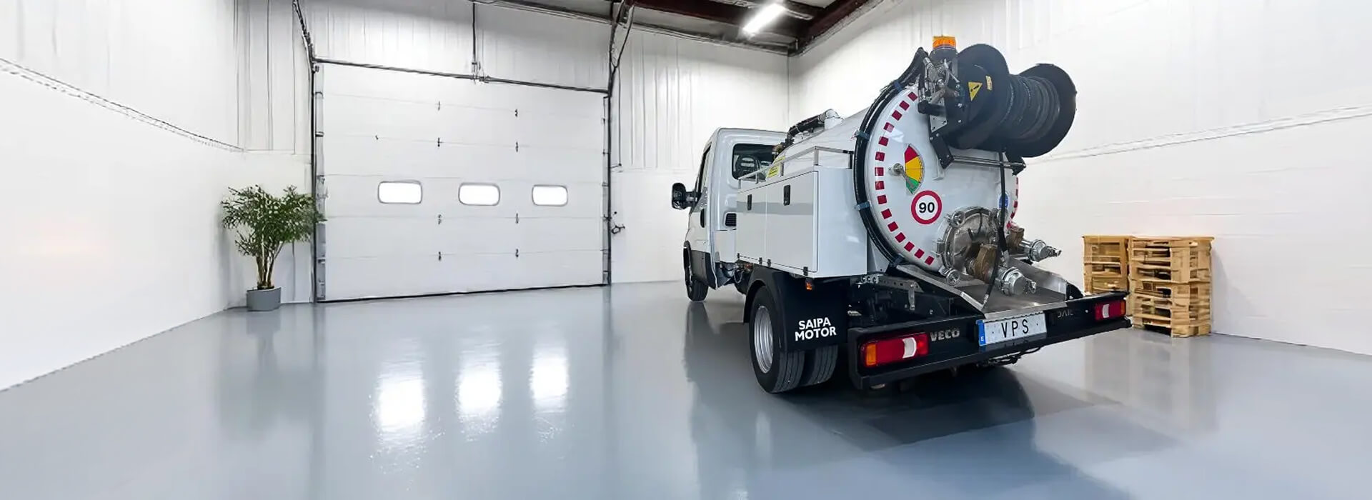 Hochdruckspül- und Saugfahrzeug IVECO DAILY 65C18 - Fahrzeug für die industrielle Rohrreinigung